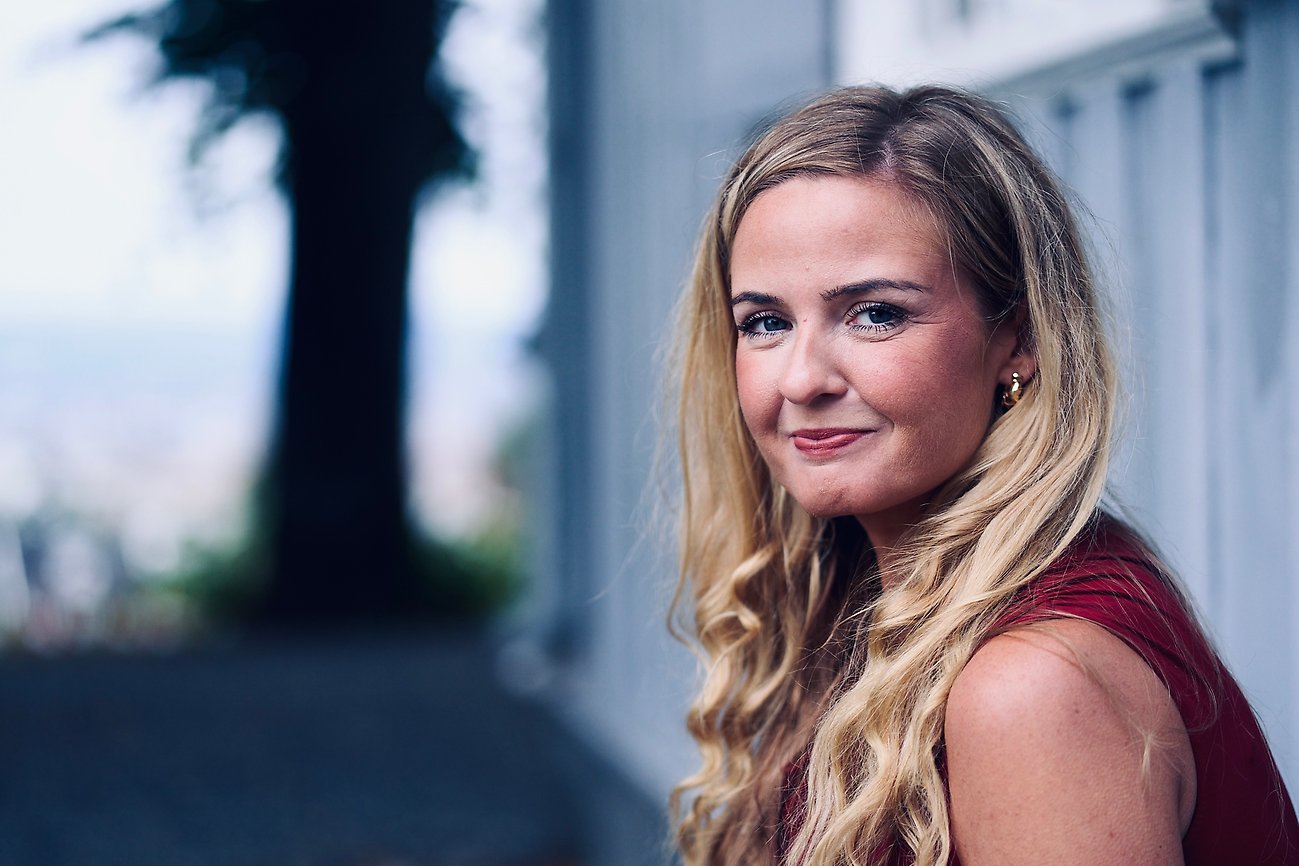 Kristina Farstad Bjørdal er leiar av Aalesund Folk Festival. Foto: Thor Haukenes